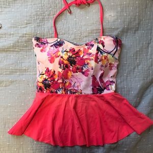 Limericki Peplum Tankini